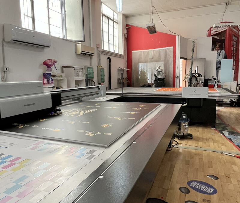 Il laboratorio di stampa digitale di Extempora Servizi